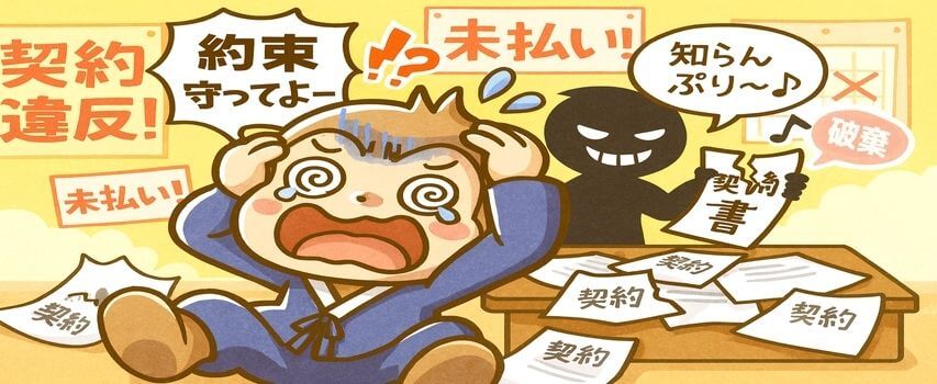 契約を守らない　直接雇用