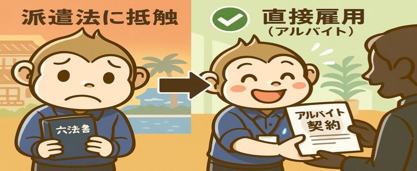 リゾートバイト 短期 直接雇用