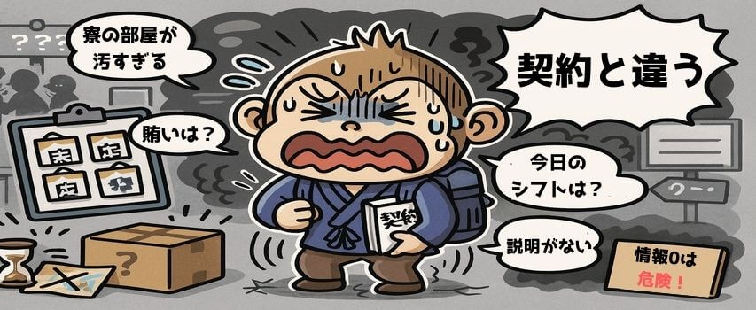 情報が無い勤務先に行く