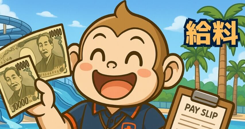 ナガスパ プール監視員 給料