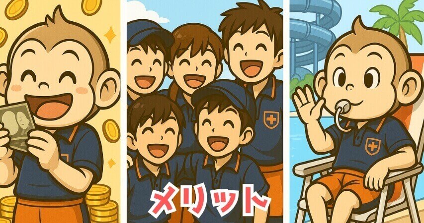ナガスパのプール監視員 メリット