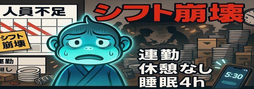 連勤が続くからやめとけ
