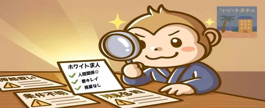求人票を徹底的に見る　リゾートバイト