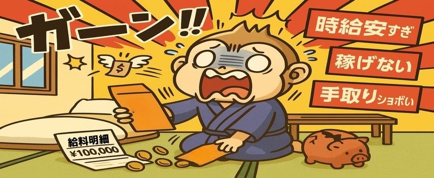 稼げない