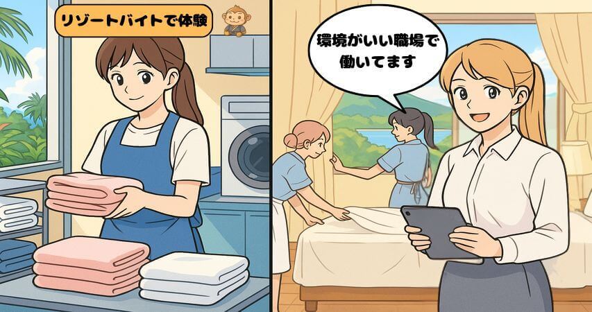 まとめ リゾートバイト 清掃業