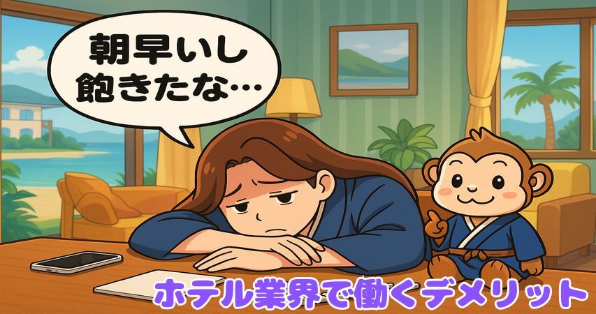 ホテル業界 デメリット