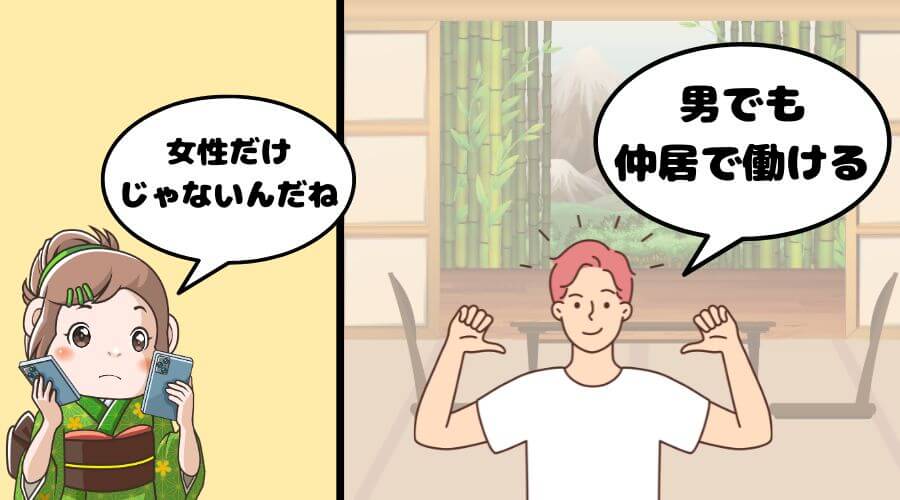 男 仲居