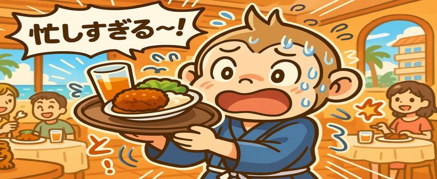 2週間　リゾートバイト　忙しい