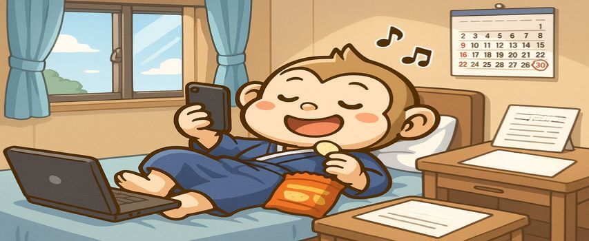 1ヶ月契約 気楽な様子